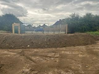 Photos of repaired section of bank - supporting image