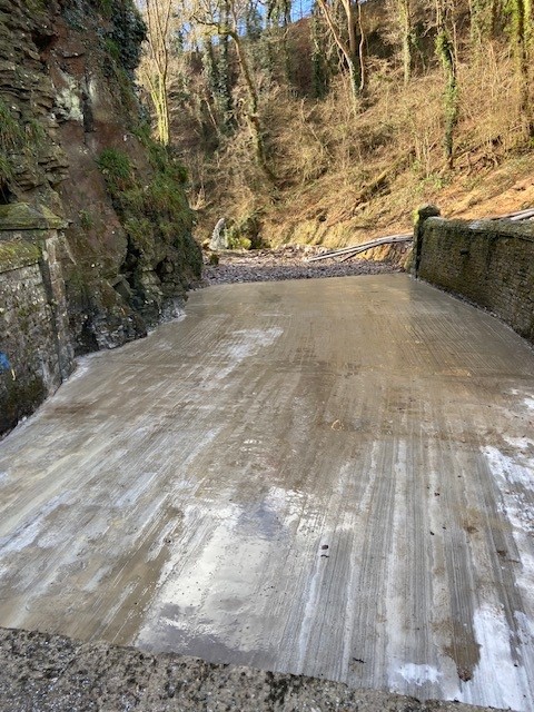 Repaired spillway apron - supporting image